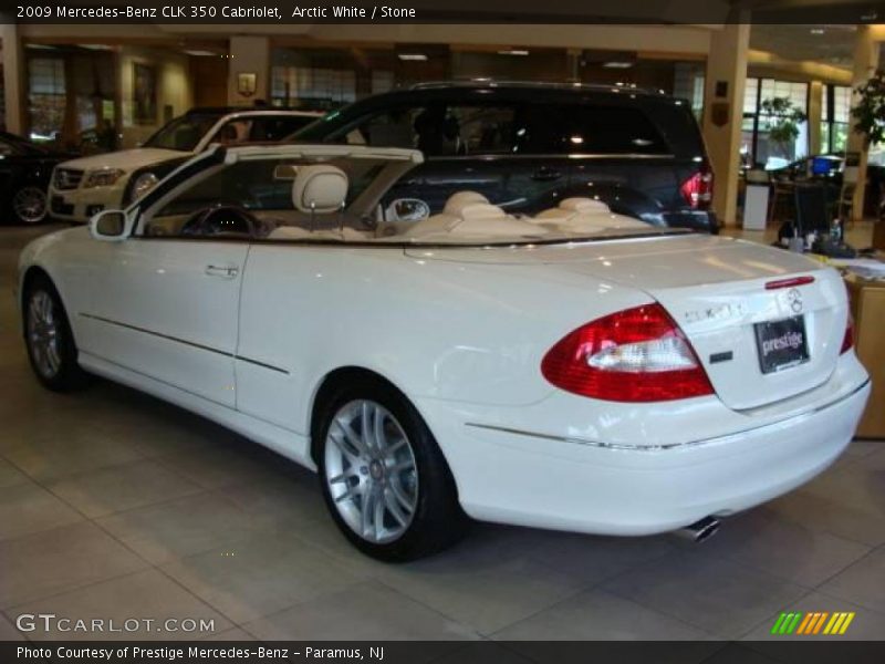 Arctic White / Stone 2009 Mercedes-Benz CLK 350 Cabriolet