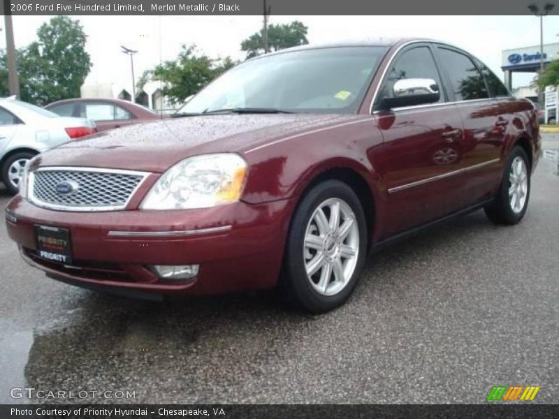 Merlot Metallic / Black 2006 Ford Five Hundred Limited