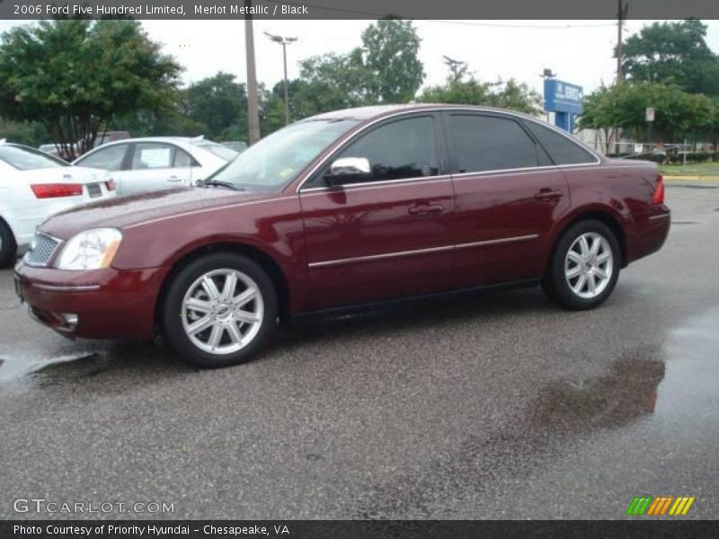 Merlot Metallic / Black 2006 Ford Five Hundred Limited