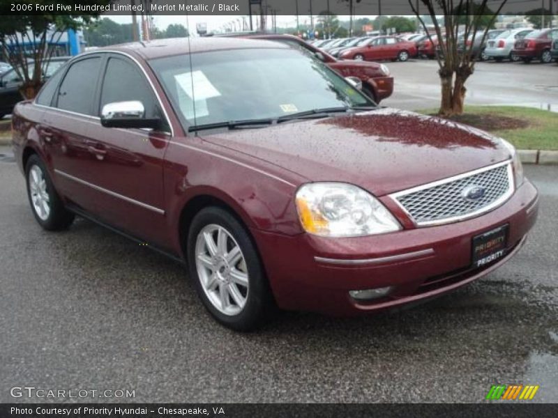 Merlot Metallic / Black 2006 Ford Five Hundred Limited
