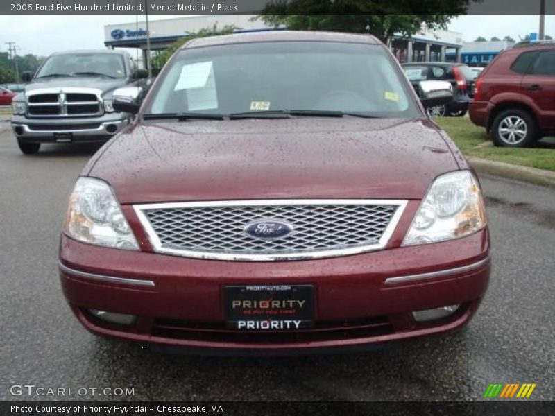 Merlot Metallic / Black 2006 Ford Five Hundred Limited