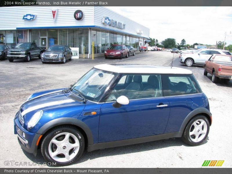 Indi Blue Metallic / Panther Black 2004 Mini Cooper Hardtop