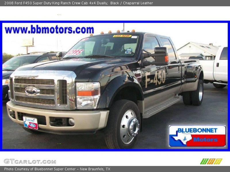 Black / Chaparral Leather 2008 Ford F450 Super Duty King Ranch Crew Cab 4x4 Dually