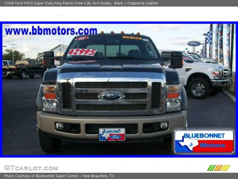 Black / Chaparral Leather 2008 Ford F450 Super Duty King Ranch Crew Cab 4x4 Dually