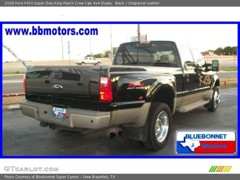 Black / Chaparral Leather 2008 Ford F450 Super Duty King Ranch Crew Cab 4x4 Dually