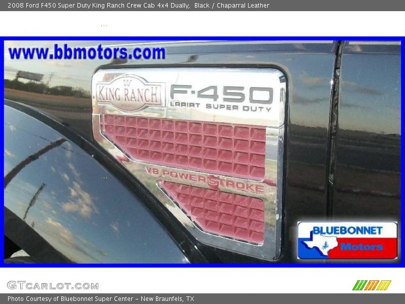 Black / Chaparral Leather 2008 Ford F450 Super Duty King Ranch Crew Cab 4x4 Dually