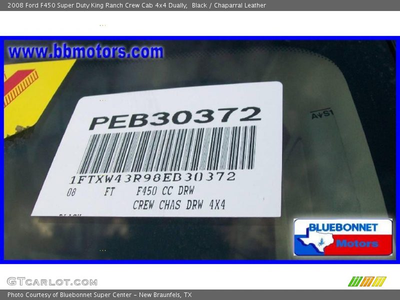 Black / Chaparral Leather 2008 Ford F450 Super Duty King Ranch Crew Cab 4x4 Dually