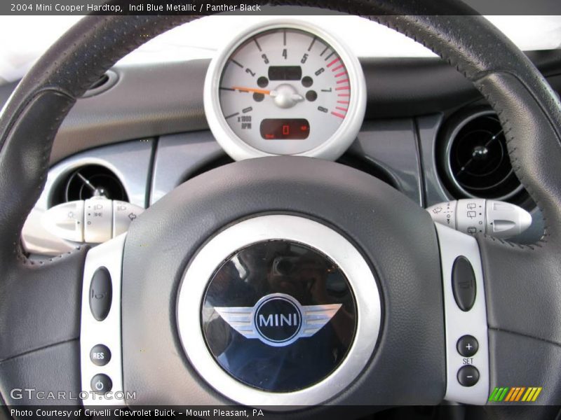 Indi Blue Metallic / Panther Black 2004 Mini Cooper Hardtop