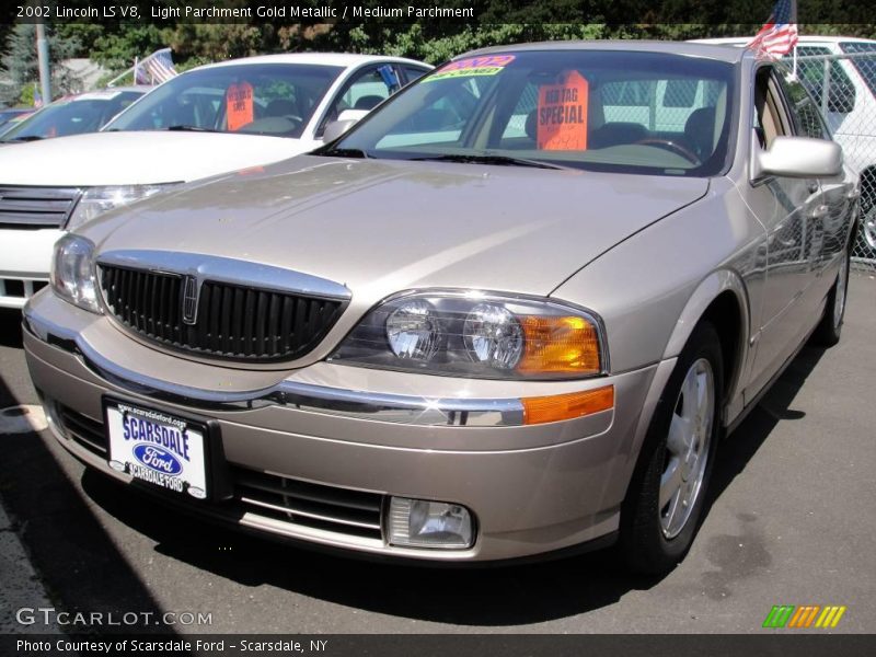 Light Parchment Gold Metallic / Medium Parchment 2002 Lincoln LS V8