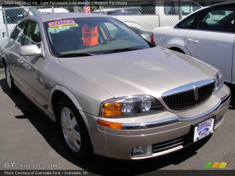 Light Parchment Gold Metallic / Medium Parchment 2002 Lincoln LS V8