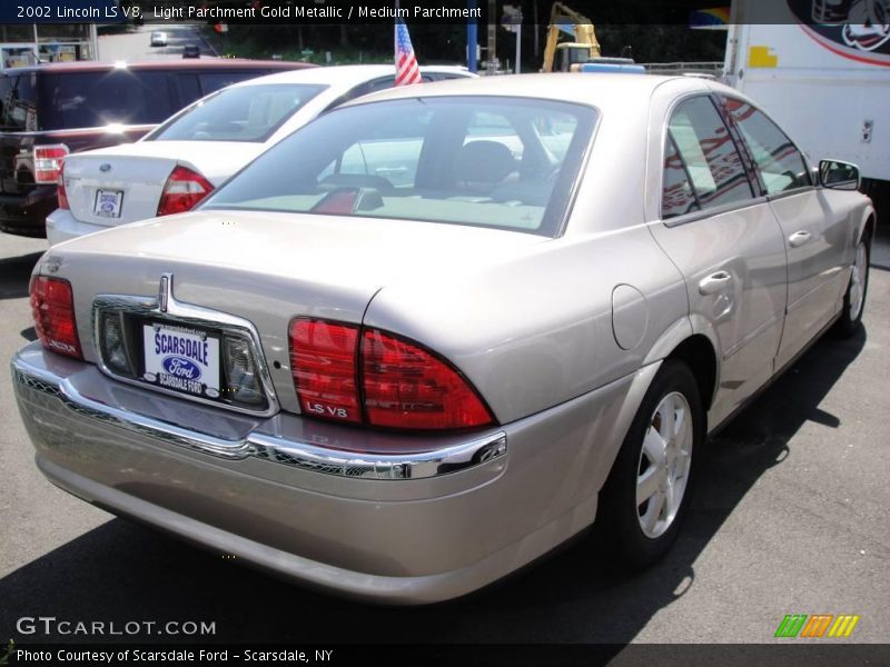 Light Parchment Gold Metallic / Medium Parchment 2002 Lincoln LS V8