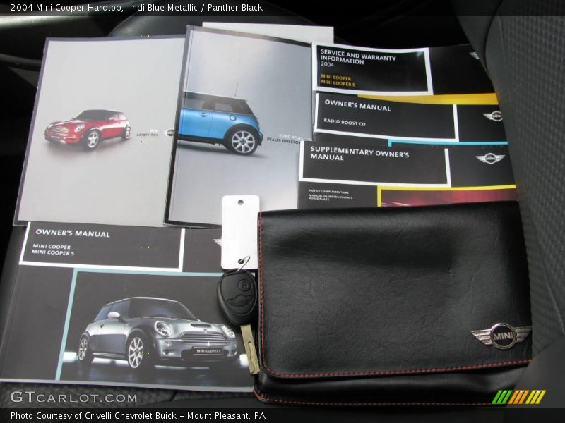 Indi Blue Metallic / Panther Black 2004 Mini Cooper Hardtop