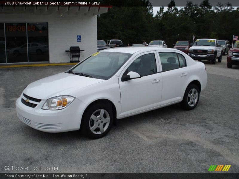Summit White / Gray 2008 Chevrolet Cobalt LT Sedan