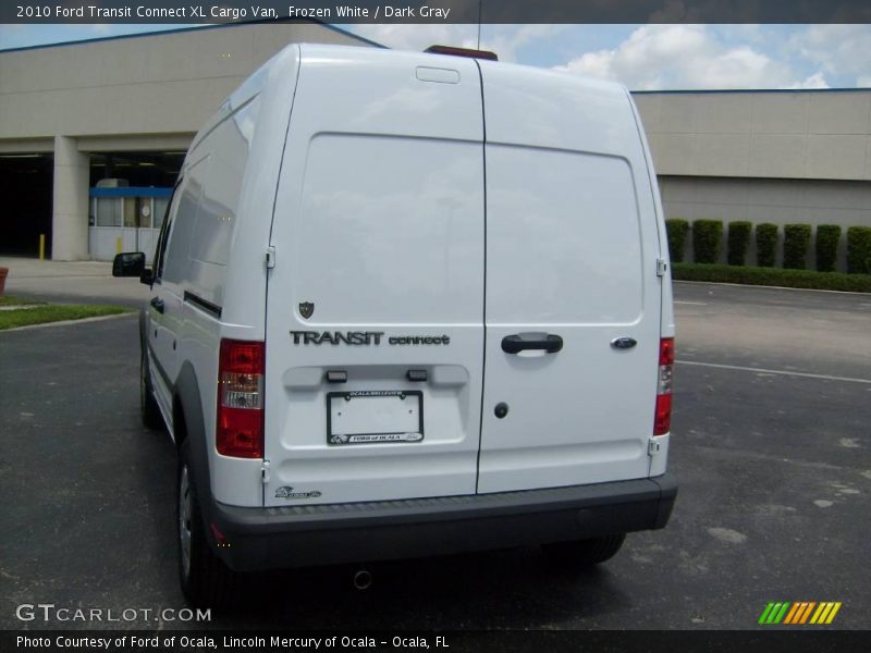Frozen White / Dark Gray 2010 Ford Transit Connect XL Cargo Van
