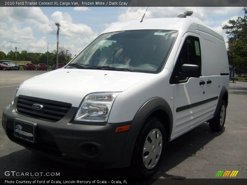 Frozen White / Dark Gray 2010 Ford Transit Connect XL Cargo Van