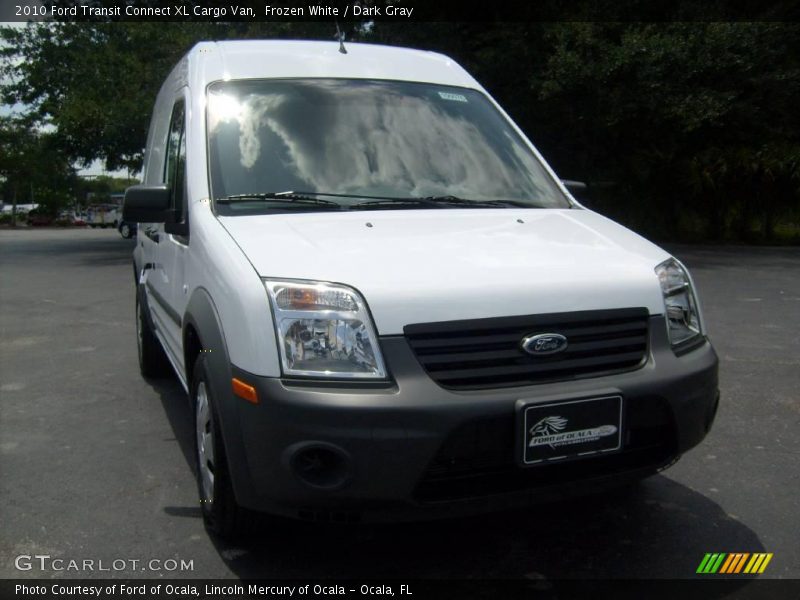 Frozen White / Dark Gray 2010 Ford Transit Connect XL Cargo Van