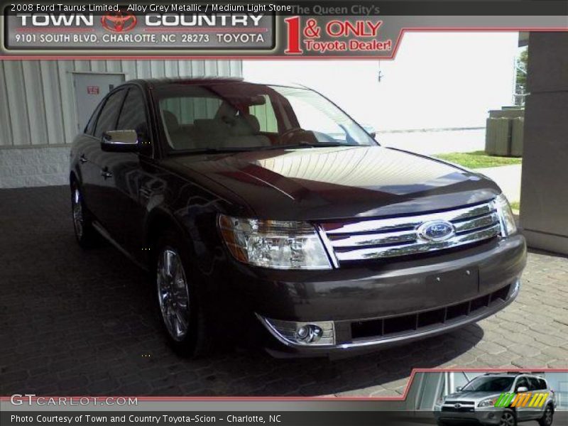 Alloy Grey Metallic / Medium Light Stone 2008 Ford Taurus Limited