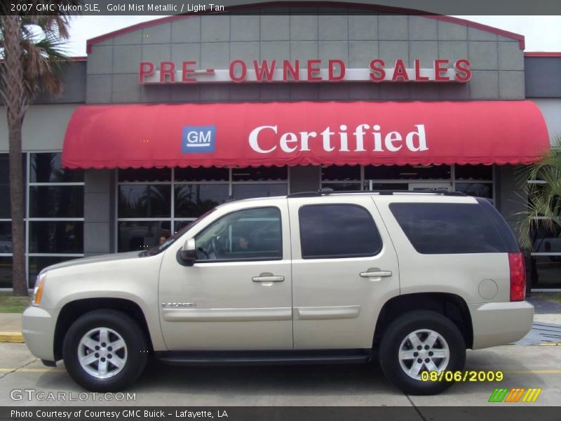 Gold Mist Metallic / Light Tan 2007 GMC Yukon SLE