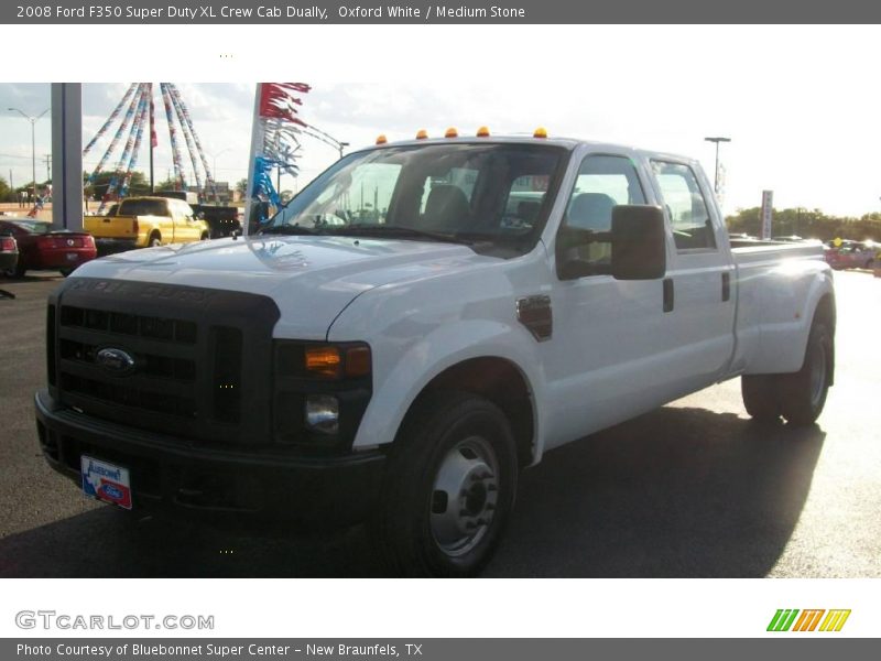 Oxford White / Medium Stone 2008 Ford F350 Super Duty XL Crew Cab Dually