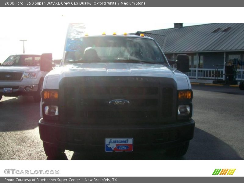 Oxford White / Medium Stone 2008 Ford F350 Super Duty XL Crew Cab Dually