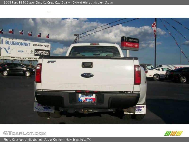 Oxford White / Medium Stone 2008 Ford F350 Super Duty XL Crew Cab Dually
