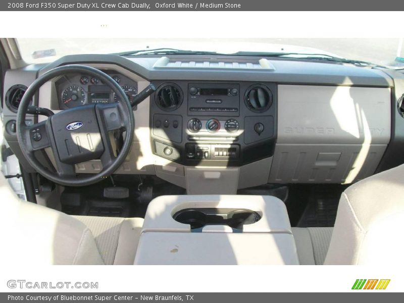 Oxford White / Medium Stone 2008 Ford F350 Super Duty XL Crew Cab Dually