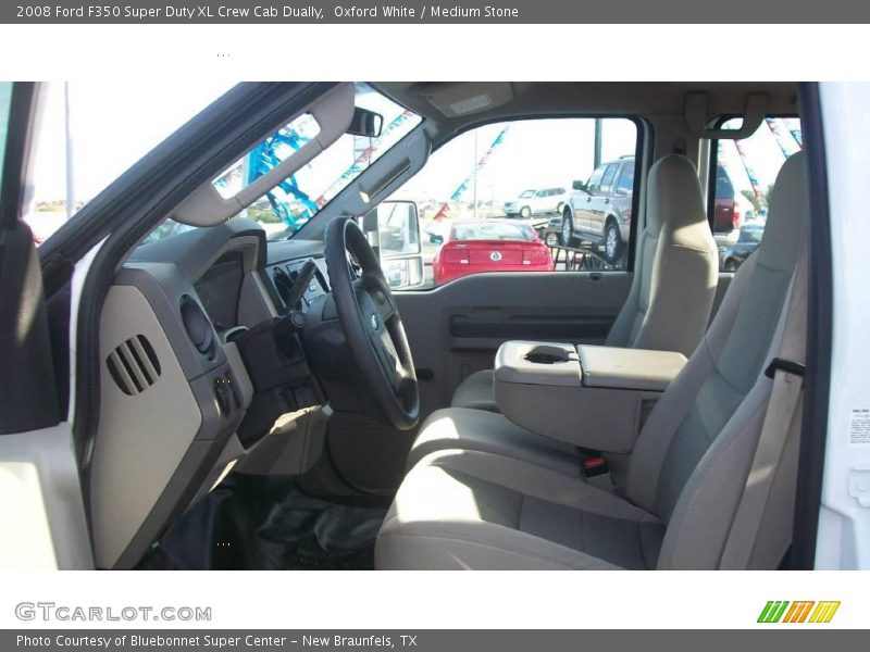 Oxford White / Medium Stone 2008 Ford F350 Super Duty XL Crew Cab Dually
