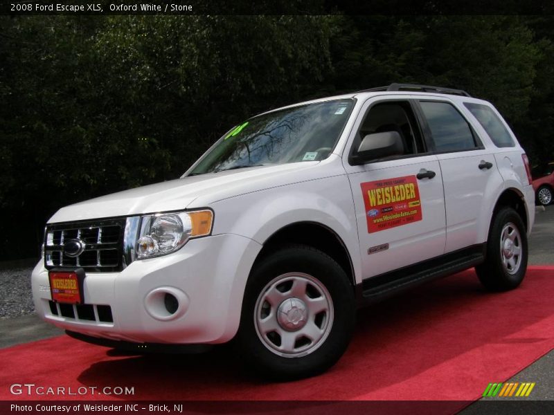 Oxford White / Stone 2008 Ford Escape XLS