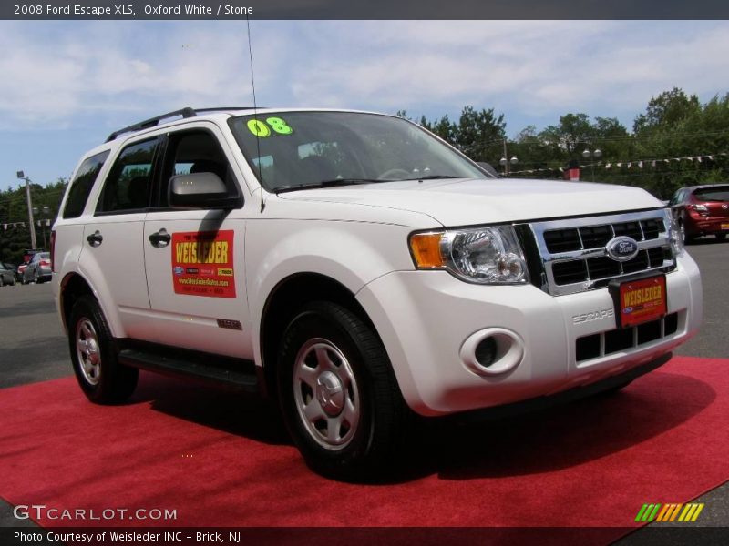 Oxford White / Stone 2008 Ford Escape XLS
