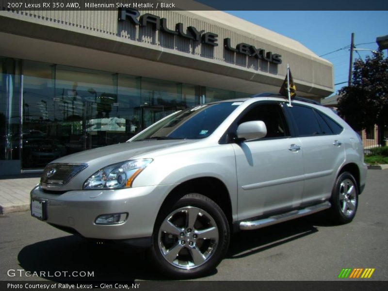 Millennium Silver Metallic / Black 2007 Lexus RX 350 AWD