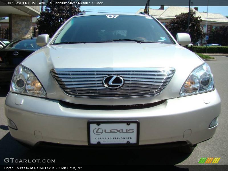 Millennium Silver Metallic / Black 2007 Lexus RX 350 AWD