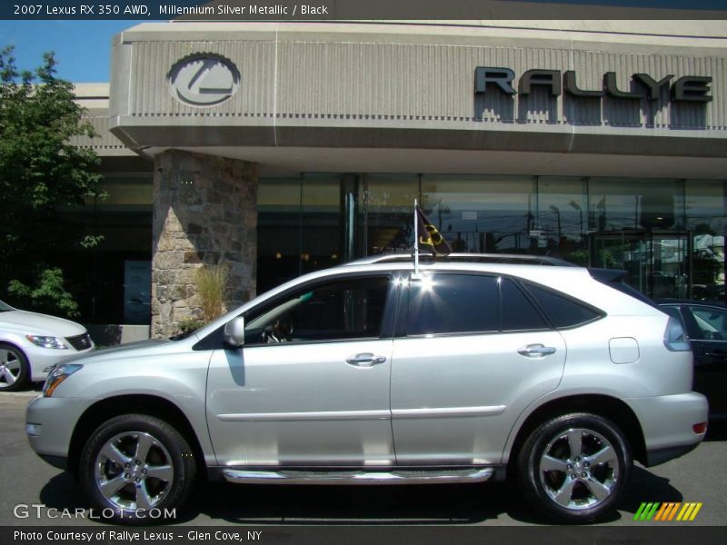 Millennium Silver Metallic / Black 2007 Lexus RX 350 AWD