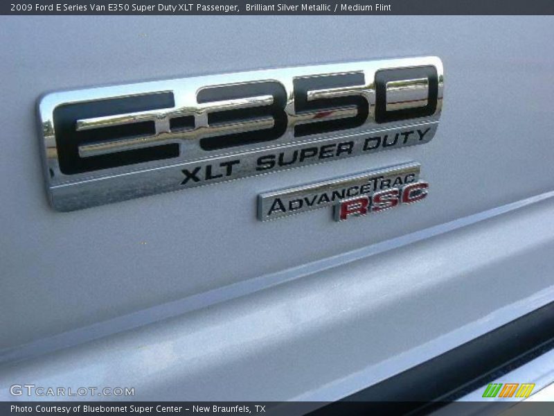 Brilliant Silver Metallic / Medium Flint 2009 Ford E Series Van E350 Super Duty XLT Passenger
