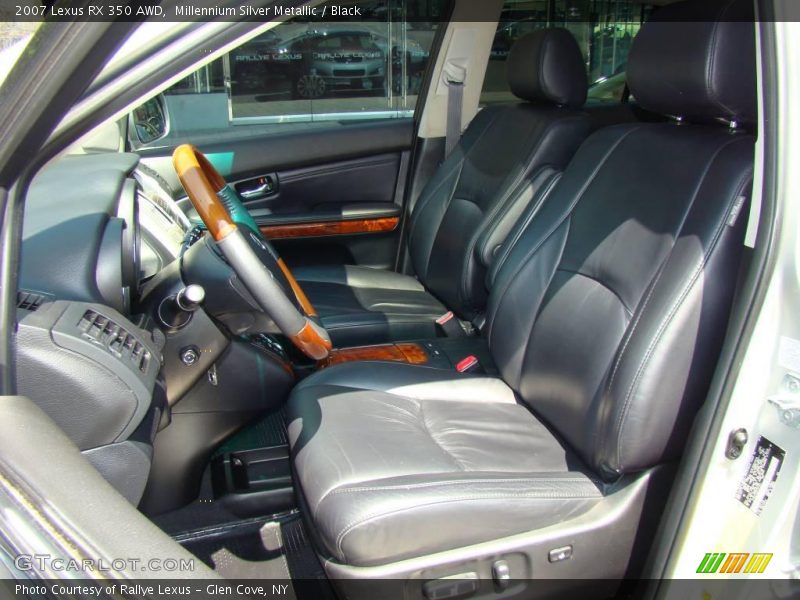 Millennium Silver Metallic / Black 2007 Lexus RX 350 AWD