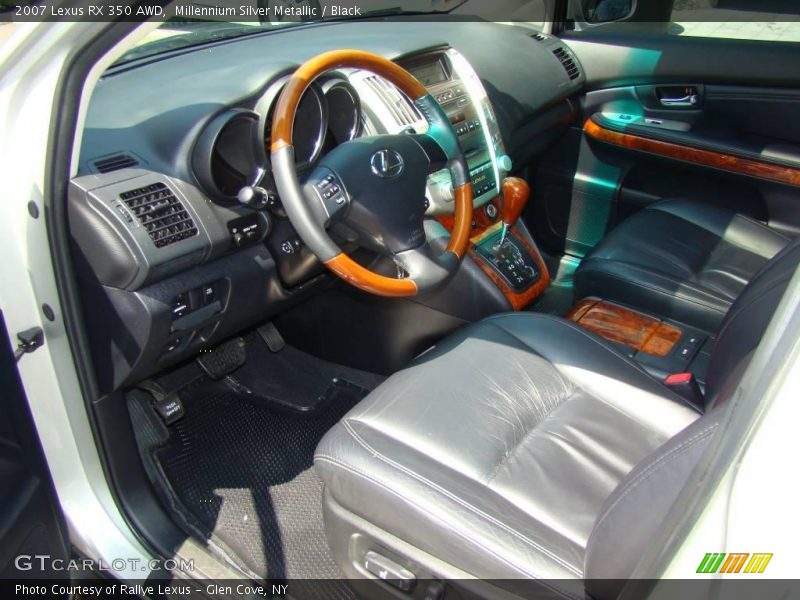 Millennium Silver Metallic / Black 2007 Lexus RX 350 AWD