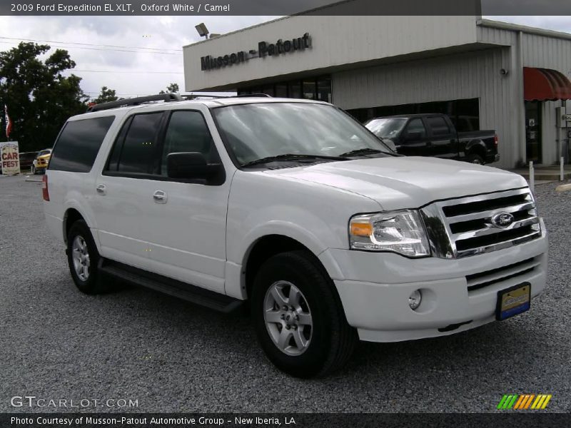 Oxford White / Camel 2009 Ford Expedition EL XLT