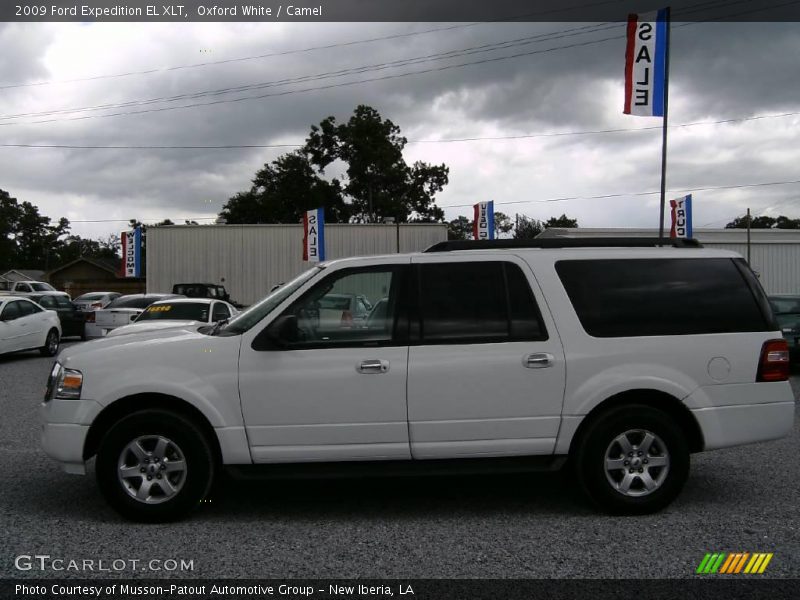 Oxford White / Camel 2009 Ford Expedition EL XLT