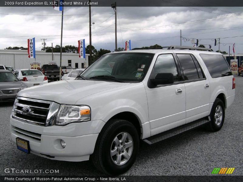 Oxford White / Camel 2009 Ford Expedition EL XLT