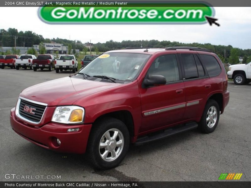 Magnetic Red Metallic / Medium Pewter 2004 GMC Envoy SLT 4x4