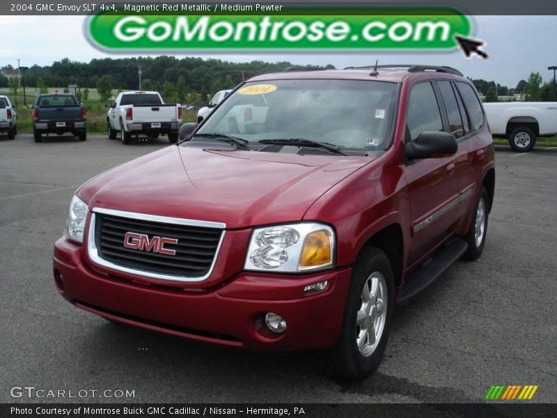 Magnetic Red Metallic / Medium Pewter 2004 GMC Envoy SLT 4x4