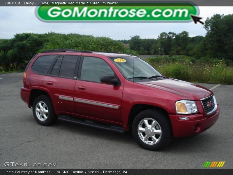 Magnetic Red Metallic / Medium Pewter 2004 GMC Envoy SLT 4x4