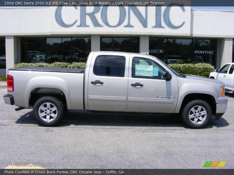 Silver Birch Metallic / Dark Titanium/Light Titanium 2009 GMC Sierra 1500 SLE XFE Crew Cab