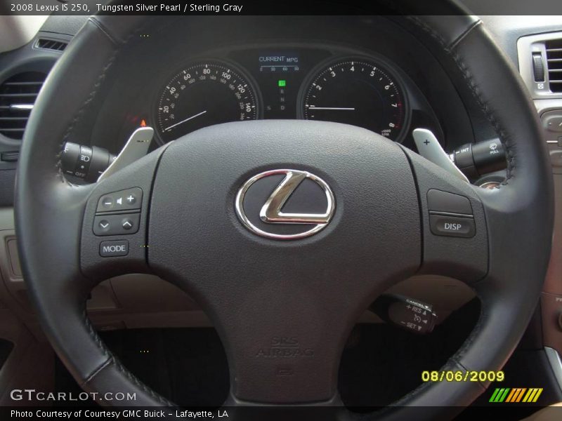 Tungsten Silver Pearl / Sterling Gray 2008 Lexus IS 250