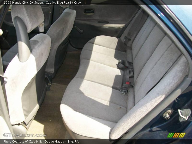 Captiva Blue Pearl / Gray 1993 Honda Civic DX Sedan