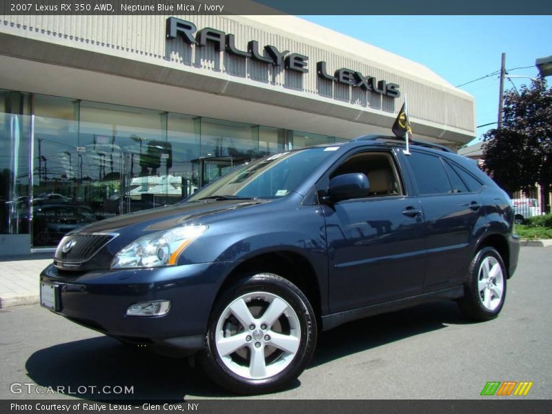Neptune Blue Mica / Ivory 2007 Lexus RX 350 AWD