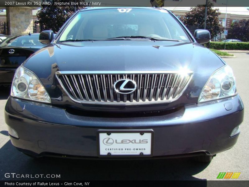 Neptune Blue Mica / Ivory 2007 Lexus RX 350 AWD