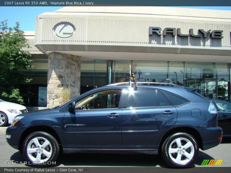 Neptune Blue Mica / Ivory 2007 Lexus RX 350 AWD