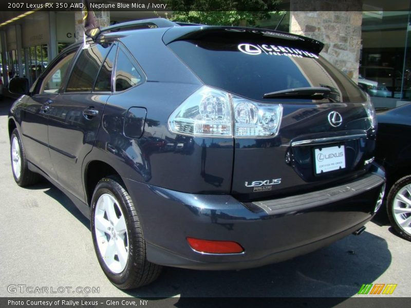 Neptune Blue Mica / Ivory 2007 Lexus RX 350 AWD