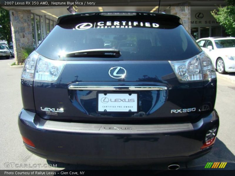 Neptune Blue Mica / Ivory 2007 Lexus RX 350 AWD