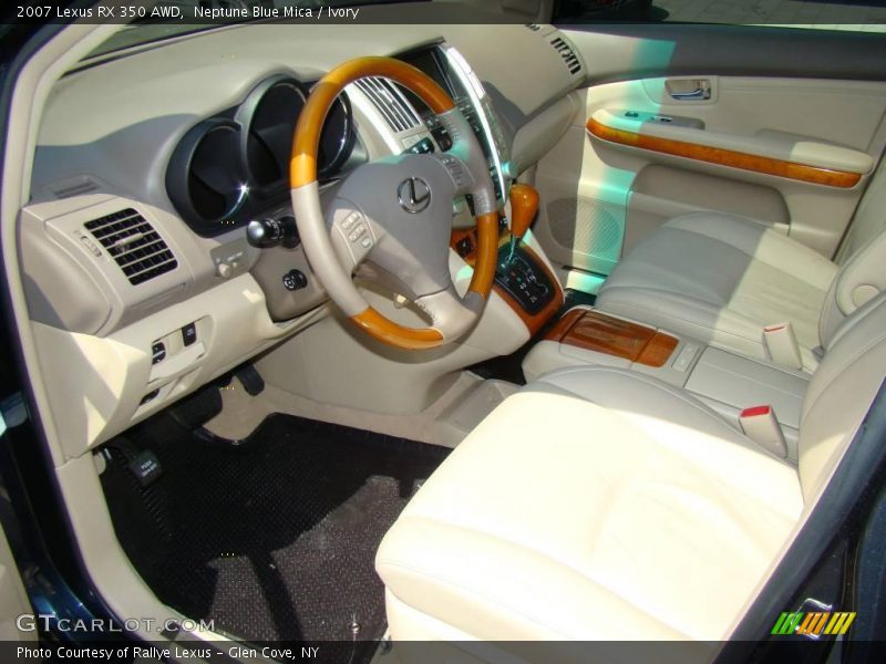 Neptune Blue Mica / Ivory 2007 Lexus RX 350 AWD